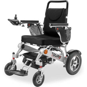 18 Miles Long Travel Range Corse Motility 2025 Upgrade Compact Electric Wheelchair for Adults - Lightweight 60lbs, Foldable Motorized Power Chair for Seniors, 600W Motors, All-Terrain Capability