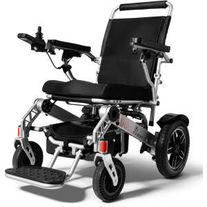 30 Mile Long Range Electric Wheelchair for Adults Lightweight Foldable All Terrain Power Wheelchair for Seniors Portable Compact Design Airline Approved