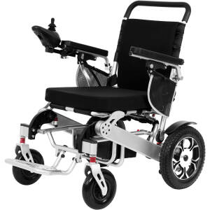 All Terrain Electric Wheelchair for Adults, Lightweight and Foldable Travel Electric Wheelchair, Easy to Drive, Supports Up to 330 lbs, Portable for Daily Use