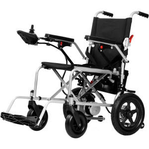 Rubicon DX03- Lightweight (Only 40lbs) Foldable Electric Wheelchair for Seniors - 12 mi Long Cruise Range with 500W Powerful Motor - Airline Approved with Detachable Battery (Model3)