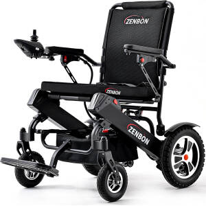 20 Miles Cruise Range ZENBON Electric Wheelchairs for Adults, Lightweight Foldable Powered Wheelchair, Intelligent Motorized Wheelchairs for Seniors,Portable All Terrain Electric Mobility Chair