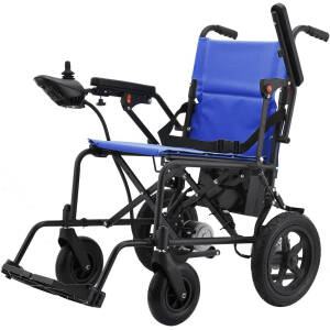 Rubicon DX02- Lightweight (Only 40lbs) Foldable Electric Wheelchair for Seniors - 12 mi Long Cruise Range with 500W Powerful Motor - Airline Approved with Detachable Battery (Model2)