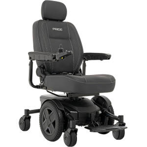 Pride Jazzy EVO 613 Li Power Chair - Electric Wheelchair Scooter for Adults, Lithium Battery, 300 Lbs Weight Capacity, Black, 18" x18-20 Seat Size