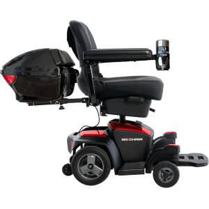 Pride Mobility Go Chair Electric Wheelchair Plus Mobility Yours Accessories, 20Ah Batteries, 300 lbs. Wt Capacity, Portable Power Wheelchair for Adults,18" or 20" Wide Seat, Ext Warranty
