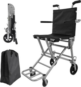 Wheelchair for Adults,Transport Wheelchair Lightweight Foldable,Weighing only 13.3 pounds,Portable Folding Travel Transfer Wheel Chairs for Seniors