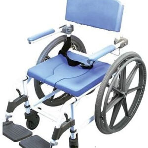 Shower Wheelchair Bath Toilet Commode Bariatric 22 X-Wide Seat with 24 Tires by EZee Life