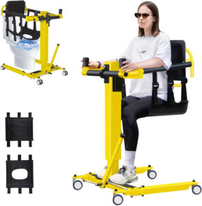 Electric Patient Lift Transfer Chair,Upgrade Electric Transfer Lift for Home,Foldable Portable Patient Lift Wheelchair for Car,Transfer Chairs for Seniors/Disabled