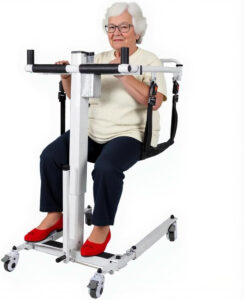 Electric Patient Lift Transfer Chair, Portable Folding & Transfer Lift for Car, Lift Elderly Seniors from Bed to Chair, Commode Toilet, Bathroom Wheelchair, Daily Lift and Transfer Need for Home Use