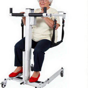 Electric Patient Lift Transfer Chair, Portable Folding & Transfer Lift for Car, Lift Elderly Seniors from Bed to Chair, Commode Toilet, Bathroom Wheelchair, Daily Lift and Transfer Need for Home Use