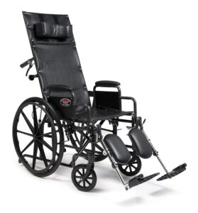 Everest & Jennings Advantage Reclining Wheelchair for Adults & Seniors, 22" Seat, High Back