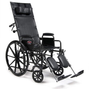 Everest & Jennings Advantage Reclining Wheelchair for Adults & Seniors, 22" Seat, High Back