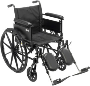 Drive Medical CX418ADFA-ELR Cruiser X4 Wheelchair, Black