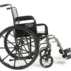 Everest & Jennings Traveler SE Plus Wheelchair, Folding, Height-Adjustable, 18" Seat