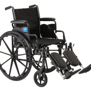 Medline Guardian Wheelchair with Desk-Length Arms and Elevating Leg Rests