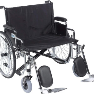 Drive Medical STD30ECDDA-ELR Sentra Ec Heavy Duty Extra-Extra-Wide Wheelchair, Black