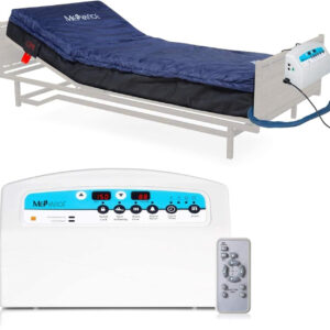 MedVance Medical Low Air Loss Mattress Replacement System with Alarm, 8 Inch with Quilted Cover Fully Digital with Remote Control, Firm Option - Blue, I Count (Pack of 1)