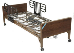Drive Medical Semi Electric Ultra Light Plus Hospital Bed, Brown, 36"