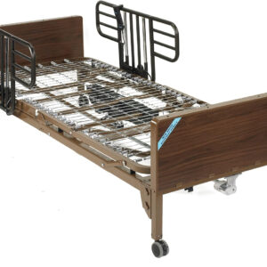 Drive Medical Semi Electric Ultra Light Plus Hospital Bed, Brown, 36"