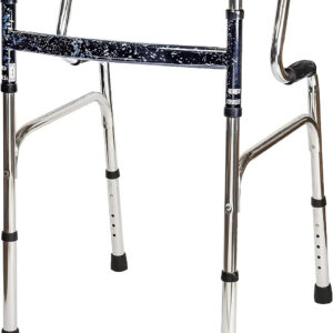 Carex Health Brands Sturdy Uplift Adjustable Adult Medical Walkers, Folds for Easy Storage & Transport, Guaranteed Longevity, Superior Support for Seniors Steel, 6 lb