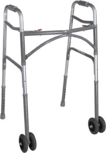 Drive Medical 10220-1WW Bariatric Folding Walker, Silver