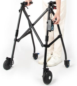 WR-5 Rollator Walkers for Seniors Lightweight Foldable Walker with 4 Wheels Rolling Walker Compact Standard Walker for Adults Resistance Wheel System Adjustable Height (Standard Style)