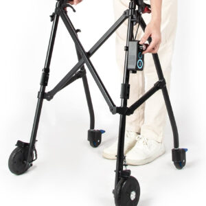 WR-5 Rollator Walkers for Seniors Lightweight Foldable Walker with 4 Wheels Rolling Walker Compact Standard Walker for Adults Resistance Wheel System Adjustable Height (Standard Style)