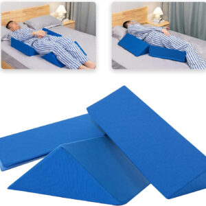 Fanwer Positioning Wedge Pillow for Side Sleeping (3 in 1), 40 Degree Triangle Bed Wedges & Body Positioners for Back Pain, Preventing Bedsores, After Surgery, Knees Elevated, Pregnancy