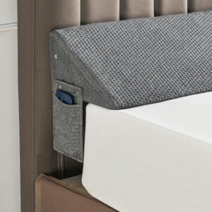 IFNOW Queen Size(60"x6"x10") Bed Wedge Pillow for Headboard, Mattress Gap Filler(0-8"), Bed Wedge for Gap Between Your Headboard and Mattress Dark Grey