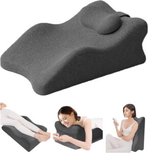 Back Pillow Wedge for Bed, Bed Pillow Rest for Bed Sitting up, Adult Memory Foam Pillow for Back Support Reading Pillow, Acid Reflux, Snoring, for Sleeping Elevating Legs