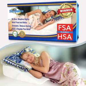 8" Bed Wedge Pillow – Memory Foam Wedge for Sleeping, Acid Reflux Pillow for Snoring, GERD, Pregnancy – Luxurious 3.25" Memory Foam Top Layer