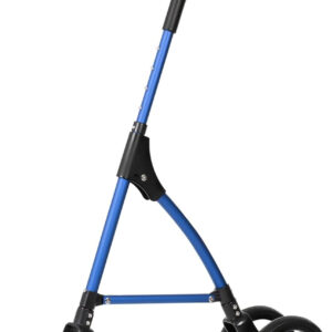 DAILYLIFE Rollator Walker for Seniors & Caregivers - Steerable Cane with 7.5" Wheels, Adjustable Height, Folding Design, Lightweight Aluminum Frame - Blue