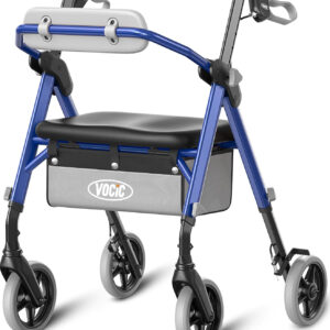 Walkers for Seniors, Z11 Rollator Walker with Seat, Max 380 lbs, Avant Walkers with Ergo Seat & Backrest, Foldable Rollator Adjustable Height, All Terrain Walker, Lightweight