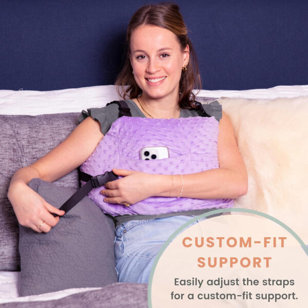 MOYOAMA Post Mastectomy Pillow – Post Surgery Pillow for Car, Breast Reduction & Augmentation Patients, Breast Pillow After Heart Surgery Pillow, Mastectomy Recovery Must Haves, Post Surgery Gift