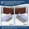 Fanwer Wedge Pillow for Side Sleeping, 34" Back Pillow for Side Sleeper, Bed Wedges & Body Positioners for After Surgery, Pregnancy Support, Back Pain, Preventing Bedsores - Image 3