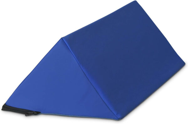 NYOrtho Positioning Wedge 45° – Bed Wedge Pillow for Pressure Relief & Alignment – Side Sleeping Support for Elderly, Coccyx, Hip & Spine Stability, Wipeable Non-Slip Cover – 17x8x8 in