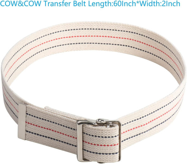 COW&COW 30″ Wooden Transfer Board and 60″ Transfer Belt Kit for Patient, Senior and Handicap Move Assist and Slide Transfers (30Inch)