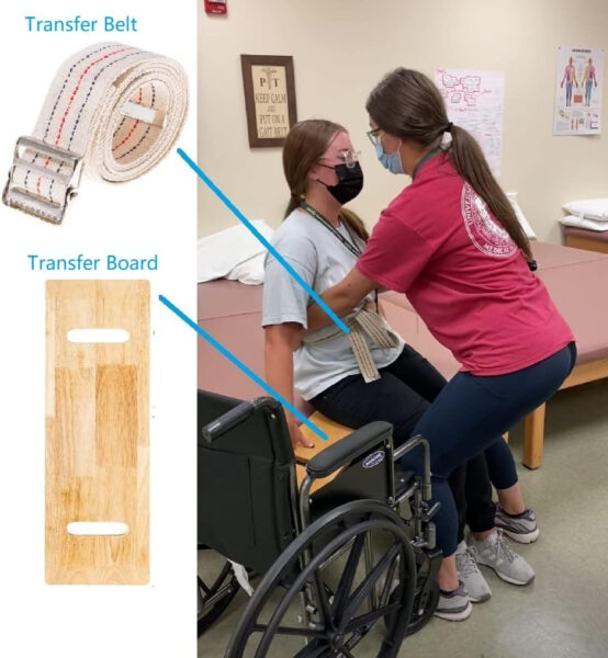 COW&COW 30″ Wooden Transfer Board and 60″ Transfer Belt Kit for Patient, Senior and Handicap Move Assist and Slide Transfers (30Inch)