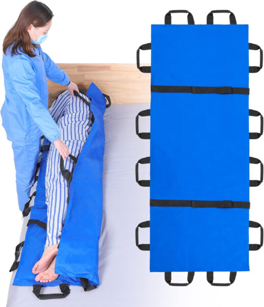 Fanwer(70.27″ x 27.56″ Positioning Bed Pad with Reinforced Handles, Slide Sheets for Moving & Lifting Patients, Lengthen Move Free Transfer Blanket, for Caregiver, Family Aid, Bedridden, Elderly