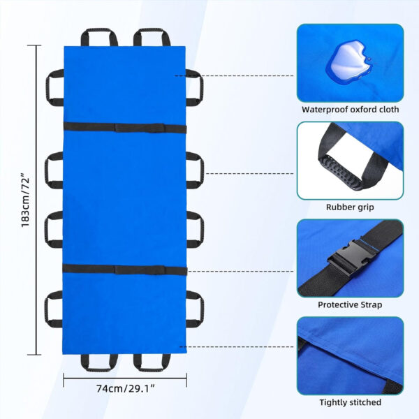 Fanwer(70.27″ x 27.56″ Positioning Bed Pad with Reinforced Handles, Slide Sheets for Moving & Lifting Patients, Lengthen Move Free Transfer Blanket, for Caregiver, Family Aid, Bedridden, Elderly
