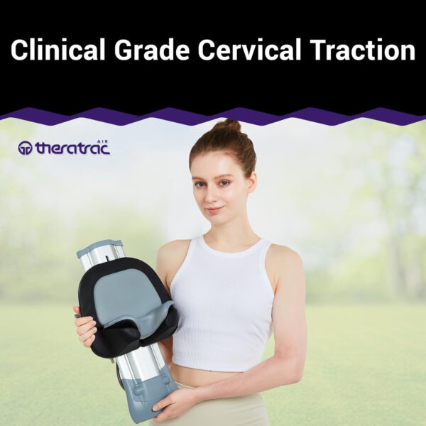 Clinical Grade Cervical Traction Device by Theratrac Air – Advanced Neck Support with Air Pump Technology for Pain Relief, Spine Alignment & Disc Health