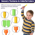 Oral Motor Stimulation kit with 6 Soft Textured Interchangeable Heads,Support for Speech and Feeding,Enhancing Muscle Strength and Coordination, Improve Phonation,Calm Sensory Needs - Image 4