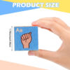 Yousoontic 28 Pcs American Sign Language Blocks Wooden Sign Language Cubes ASL Alphabet Blocks Sign Language Gift for Hearing Impaired and Speech Therapists - Image 3