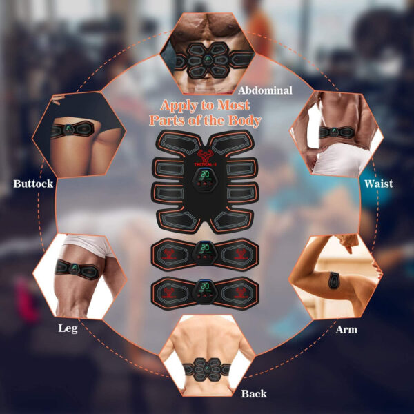 Tactical X Abs Stimulator Military Grade, Vital Flex Core Ab Stimulator Military Grade, MHD TENS – Ab Stimulator and for Easy Abs Muscle Stimulation and Muscle Activation, Ideal Home Gym Device,Unisex