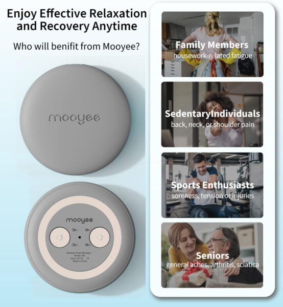 Wireless TENS Unit Muscle Stimulator, 18 Modes App Control Tens Machine & Deep Tissue Massager for Pain Relief, Soreness Relief and Body Relaxation(Back, Neck, Shoulders, Arms & Legs)