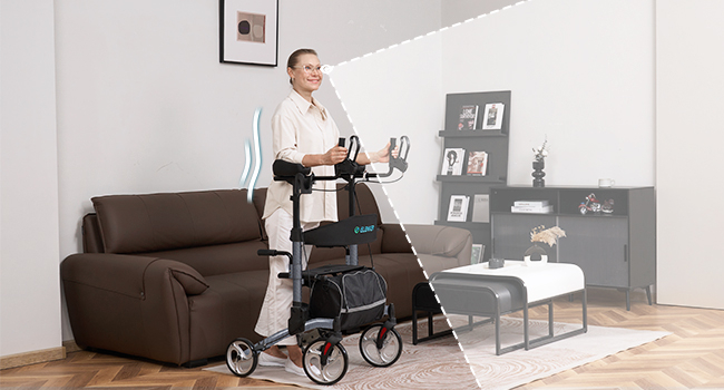Upright Rollator Walker