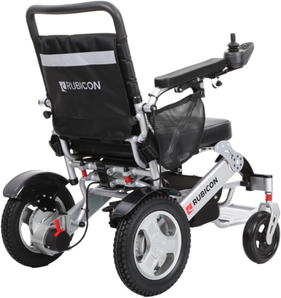 Rubicon DX12 Next Generation, 30-Mile Freedom Range. Airline Approved Electric Wheelchair with Dual 12AH Lithium Batteries, Powerful 2x300W High Performance Motors