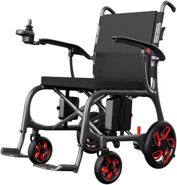 Ranger Aero: The Lightest (26lbs) Full Carbon Folding Electric Wheelchair with Remote Control