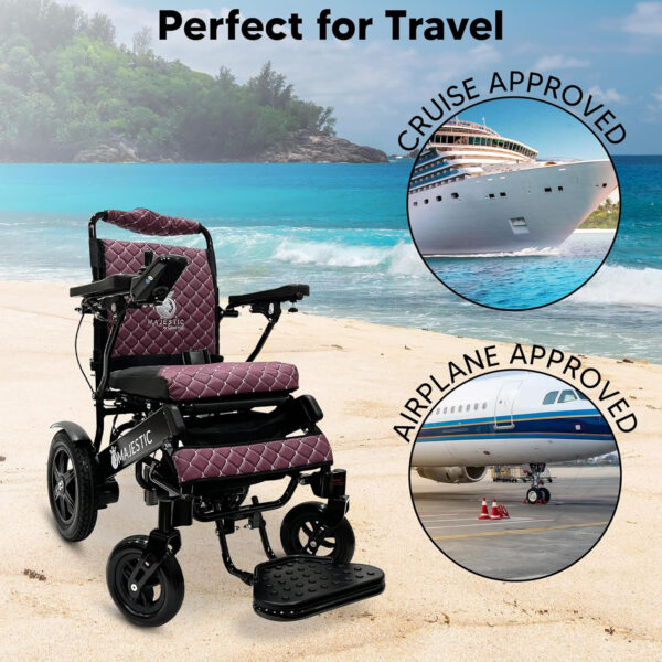 Electric Wheelchairs for Adults, 330 lbs Capacity, Up to 19 Miles Range, 20″ Wide Seat,Lightweight Wheelchair for Seniors,Remote Controlled Wheel Chair,Airline and Cruise Approved, IQ-9000 by Majestic
