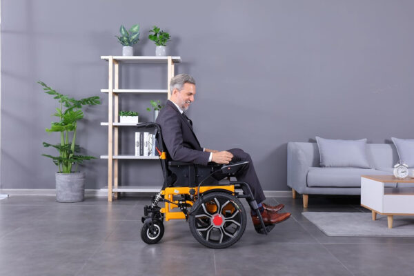 Widen Electric Wheelchairs for Adults 330lb, 16″ Big Front Wheel,20” Seat Width Motorized Wheelchair, 500W Foldable Wheelchair, Foldable Wheelchairs for Adults