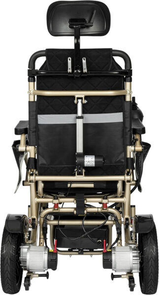 Auto Recline Foldable Electric Wheelchair for Adults and Seniors Power Wheelchair (Gold)
